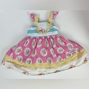 Cheeky Plum Floral Dress Size 2T